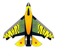 Cometas para niños creativas y geniales de ciencia ficción aviones de combate cometa al aire libre playa juegos de vuelo aéreo fáciles de volar en la brisa regalos para niños (color: rojo tamaño: 3.5