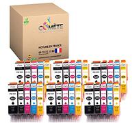 COMETE - Juego de 30 cartuchos de tinta 525XL 526XL compatible con Canon PGI-525 CLI-526 para impresora Pixma - 6 negro, 6 cian, 6 magenta y 6 amarillo