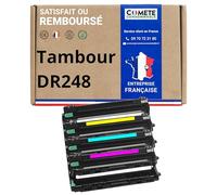 COMETE, Marca Francesa DR248 - 4 Tambores compatibles para Brother DR 248 - para Brother DCP-L3520CDW DCP-L3520CDWE HL-L8230CDW MFC-L3740CDW HL-L3220CW (Negro y Color)