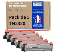COMETE, Marca Francesa - TN2320 TN2310 - 1 Cartucho de Tóner Compatible TN-2320 TN2310 con Brother DCP-L2520DW MFC-L2700DW HL-L2340DW L2300D L2360DN L2560DW L2540DN MFC-L2720DW L2740DW - 1 Negro