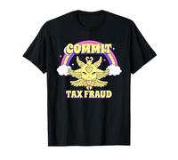Cometer fraude Fiscal (declaración Divertida y gráfico Lindo del Diablo) Camiseta