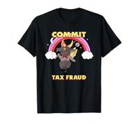 Cometer fraude Fiscal (declaración Divertida y gráfico Lindo del Diablo) Camiseta