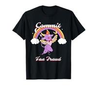 Cometer fraude Fiscal (declaración Divertida y gráfico Lindo del Diablo) Camiseta