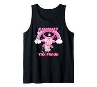 Cometer fraude Fiscal (declaración Divertida y gráfico Lindo del Diablo) Camiseta sin Mangas