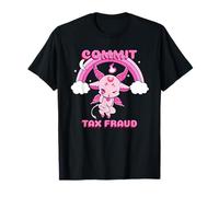 Cometer fraude Fiscal (Divertido y Lindo pequeño Diablo gráfico) Camiseta