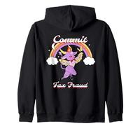 Cometer fraude Fiscal Funny Resistance Statement Devil Graphic Sudadera con Capucha