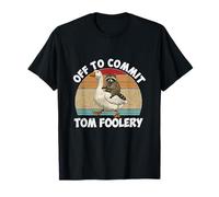 Cometer Tom Foolery Raccoon Riding Goose Raccoon Meme Camiseta