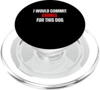Cometería crímenes por Este Humor Amante de los Perros PopSockets PopGrip para MagSafe