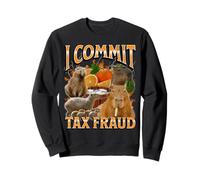 Cometo fraude Fiscal Divertido Capybara Meme Bootleg Y2K Gráfico Sudadera