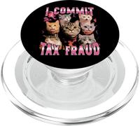 Cometo fraude Fiscal Funny Bootleg Cat PopSockets PopGrip para MagSafe