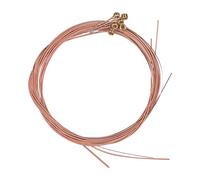 COMETX Cuerdas para guitarra acústica, juego de cuerdas para guitarra folclórica acústica, núcleo de acero, bobina de aleación de cobre, 6 piezas/juego
