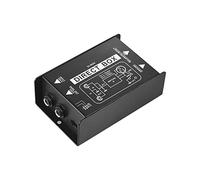COMETX Direct Box - Convertidor profesional de señal de inyección directa DI-Box pasiva de un solo canal con interfaces XLR TRS para guitarra eléctrica, bajo en vivo