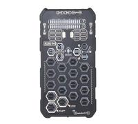 COMETX DSP Tarjeta de sonido en vivo Tarjeta de sonido portátil al aire libre DSP Dispositivo de efecto Mezclador de audio Cambiador de voz Tarjeta de audio Cambiador de sonido para teléfono móvil y