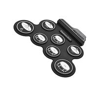 COMETX Electronic Drum - Juego de tambor de silicio retráctil USB de tamaño compacto con tambor electrónico digital de 7 pastillas con baquetas, pedales para principiantes