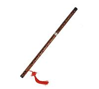 COMETX Flauta piccolo Key of C Flauta amarga Dizi tradicional chino hecho a mano instrumento de viento de madera con bolsa de almacenamiento nudo chino para adultos principiantes