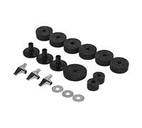 COMETX Hi Hat Stand Pack de 18 piezas Kit de accesorios de batería Juego de accesorios de soporte de platillos Fieltros de embrague Hi-Hat Fieltros de copa Hi Hat Fieltros de platillo, tuercas de ala,