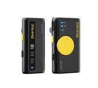 COMETX iRay DW10 - Sistema de micrófono inalámbrico con 1 receptor + 1 micrófono, rango de transmisión de 200 m, duración de 15 horas, reducción de ruido inteligente, BT 5.3 integrado, compatible con