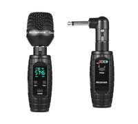 COMETX Micrófono dinámico Transmisor y receptor inalámbrico UHF Transmisor de guitarra inalámbrico Receptor con micrófono para micrófono dinámico, mezclador de audio, guitarra eléctrica, bajo, sistema