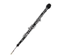 COMETX Oboe F - Cuerno inglés profesional para oboe alto, llave F, cuerpo de madera sintética, teclas chapadas en plata, instrumento de viento de madera con guantes de lengüeta, funda de paño de