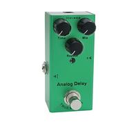 COMETX Pedal de guitarra EF-10 Pedal de efecto de guitarra eléctrica portátil Mini Pedal de efecto de guitarra eléctrica individual con True Bypass - Retardo analógico (verde oscuro)