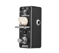 COMETX Pedal looper Pedal Loop Pedal para guitarra eléctrica 24bit/44.1khz Looper Effects Pedal Dual Color LED Status Indicador de volumen Ajuste de volumen Grabación Guardar Botón con barra antipaso