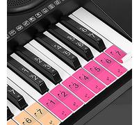 COMETX Pegatinas de teclas de piano, calcomanías de teclado de piano para principiantes para piano de 88/61/54 teclas