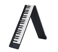 COMETX Piano digital portátil de 88 teclas plegable Piano digital multifuncional teclado electrónico Piano para piano estudiante instrumento musical
