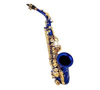 COMETX Saxofón alto Eb Saxofón alto de latón E Flat Sax 802 Tipo de llave Instrumento de viento de madera con varilla de limpieza Guantes Correa Funda acolchada