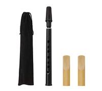 COMETX Saxofón de bolsillo negro saxofón de bolsillo mini saxofón portátil pequeño saxofón con bolsa de transporte instrumento de viento de madera