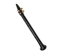 COMETX Saxofón de bolsillo negro saxofón de bolsillo portátil mini saxofón clave de C pequeño saxofón de plástico con bolsa de transporte instrumento de viento de madera