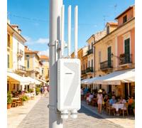 COMFAST BE3600 Amplificador de señal WiFi 7, Punto de Acceso Inalámbrico, Antena WiFi Exterior y Largo Alcance de Alta Potencia, IP66/PoE/3 Antenas para Granjas, Jardines, autocaravanas y campings