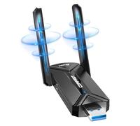 COMFAST BE6500 - Llave WiFi 7 potente, triple banda 6 GHz, 5 GHz, 2,4 GHz, adaptador USB WiFi de largo alcance, llave WiFi para PC USB 3.0 Dongle WiFi, compatible con Windows 11/10, MLO, WPA3