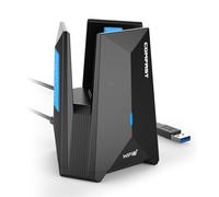 COMFAST Wi-Fi 7 Adaptador WiFi USB para PC, BE6500 Receptor WiFi, Antena WiFi PC, USB 3.0, Tri-Banda 6G/5G/2,4G, Antenas de Alta Ganancia 6dBi, TecnologíaMLO, MU-MIMO, OFDMA, WPA3, para Windows 10/11