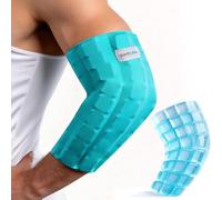 Comfcube Bolsa de hielo para codo para tendinitis y codo de tenis, manga flexible de compresión en frío de 2 horas de larga duración, alivio del dolor para el brazo de golfistas, artritis, lesiones