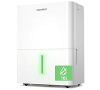 COMFEE’ Deshumidificador 10L para Humedad interior hasta 20 m2 / 50 m3 - Deshumificador Silencioso compacto y de bajo consumo - Deshumificadores de humedad con depósito extraible y reinicio automático