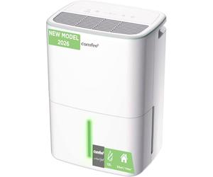 COMFEE' Deshumidificador de Humedad 12L Silencioso | Modo Secado de Ropa y AUTO - Deshumificador Compacto y de Bajo Consumo con Drenaje Dual | Ideal en habitaciones hasta 35m2/110m3 - Aqua Dry 2026