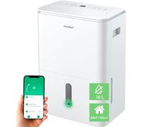 COMFEE' Deshumidificador de Humedad 16L Silencioso | WiFi/App, Modo Secado de Ropa y Auto Antihumedad, Purificador Eléctrico Antibacterias, moho y Condensación | Ideal en habitaciones hasta 45m2/120m3