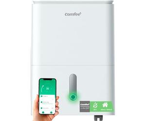 COMFEE' Deshumidificador de Humedad interior 20L / 2-EN-1 Purificador Eléctrico Silencioso con Ionizador, App/WIFI, 4 modos, Bajo Consumo con Depósito Extraible | Easy Dry 20 hasta 52 m² / 150 m³
