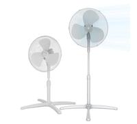 COMFEE Ventilador de Pie de 3 Velocidades y 40W - Ventilador Silencioso con Oscilación 90º y Altura Ajustable - Flujo de Aire Potente 40m3/min, Ligero y Fácil transporte, Cabezal Reclinable - 1 unidad