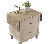 COMFEELING Mantel de Noche para mesita de Noche, Cubierta para mesita de Noche, mesita de Noche, Mesa, decoración del hogar, Mantel de Tela para mesita de Noche, Cubierta de Mesa