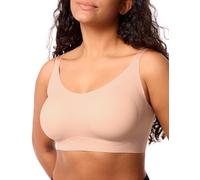 COMFELIE Brasier sin Costuras, Brasier cómodo para Uso Diario para Mujer, sin Varillas, Cobertura Completa, Tirantes Ajustables, Ostra Rosa, Small