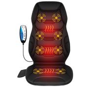 COMFIER Asiento Masajeador con Calor, Masajeador Espalda por Vibración con 8 Nodos de Masaje y 5 Modos, Masajeador Espalda para la Oficina en casa, Asiento Masaje para el Dolor de Espalda, Regalos
