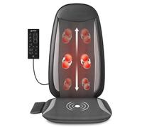 COMFIER Funda de Masajeador Espalda para Asiento, Shiatsu Masajeador Cervical y Espalda, Asiento Masajeador Espalda con Función de Calor, Relajación para Toda la Espalda, Apto para la Oficina, Regalos