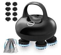 COMFIER Masajeador Cuero Cabelludo Inalámbrico, Masajeador Cabeza Eléctrico con 3 Modos de Amasado, IPX7 Impermeable, 8 Garras de Masaje para Limpieza Profunda Y Crecimiento del Cabello, Regalo Mujer