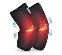 Comfier Masajeador de rodilla calentado, rodillera con masaje, vibración, almohadilla térmica para rodilla, masajeador de piernas, rodillera térmica para aliviar el estrés, circulación sanguínea,