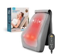 Comfier Masajeador Shiatsu, Masajeador Cervical y Espalda con Calor, Masajadora Shiatsu 4D Masajeador Cervical, Alivio del Dolor Muscular de Cuello, Espalda, Piernas, Regalos para Mujeres (Gris)