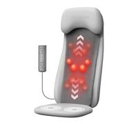 COMFIER Shiatsu - Masajeador de espalda con calor, masajeador de tejido profundo con vibración, cojín de asiento de masaje Shiatu 2D/3D, almohadilla de masaje de espalda completa, regalos para él y