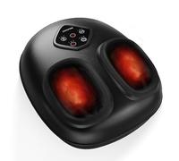 COMFIER Shiatsu - Masajeador de pies con calor, máquina de masaje 4 en 1, compresión, amasamiento, balanceo y calentamiento, pie extra grande que se adapta hasta la talla 14, regalos de cumpleaños