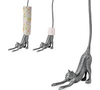 Comfify - Soporte Decorativo para Toallas de Papel o Papel higiénico con diseño de Gato de Yoga - Adorable Gatito de Postura de Perro hacia Abajo - Soporte de Toalla de Papel de Hierro Fundido