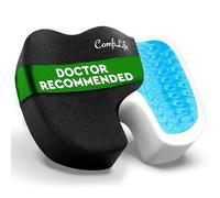 ComfiLife - Cojín de gel mejorado para asiento, antideslizante ortopédico de gel y espuma viscoelástica, cojín para dolor de coxis, alivio del dolor de espalda y ciática